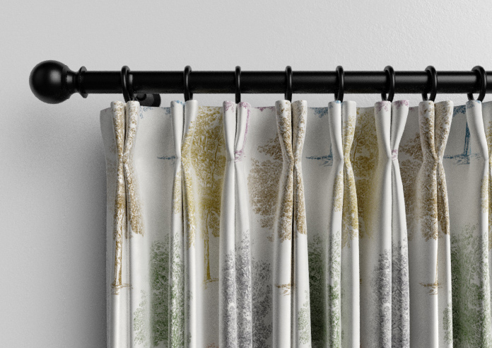 Vintage Tree Velvet, Multi - Made to Measure Curtains - Image 10